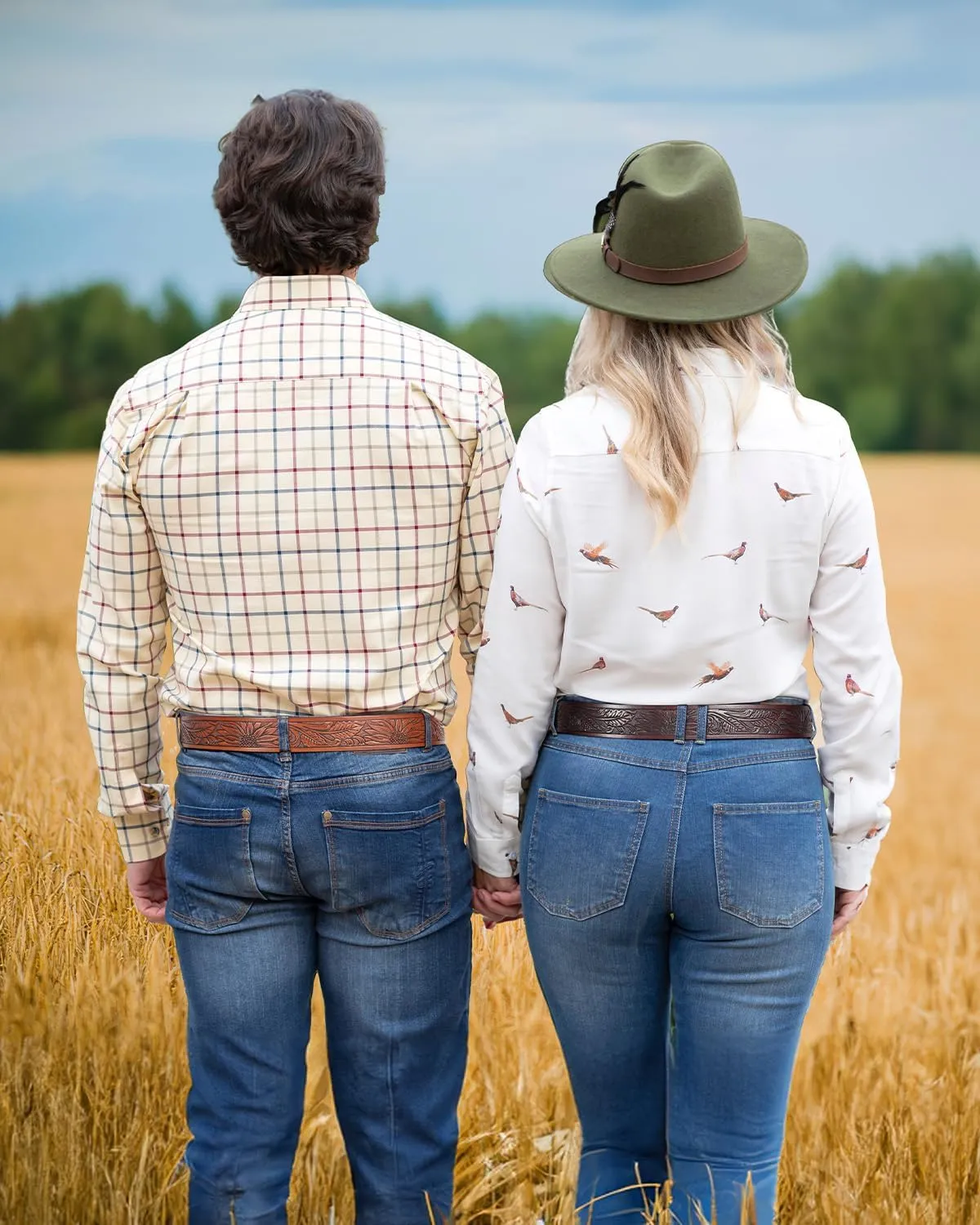 2 Pack Western Leather Belt Strap for Men Women Cowboy Cowgirl Leather Mens Belts for Jeans Gift Belt without Buckle