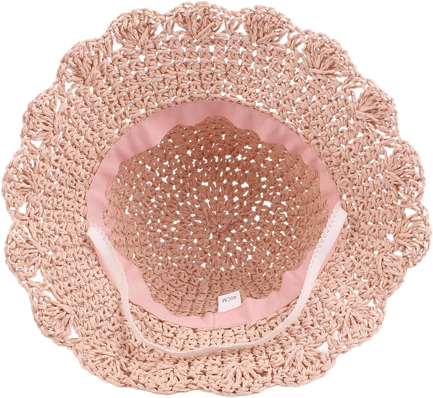 Baby Girl Straw Hat Outdoor Baby Sun Protection Hats Summer Bowknot Beach Cap for Infant Toddler Girls