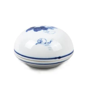 BLUE BLOSSOMS - Chinese Ceramic Seal Past Container