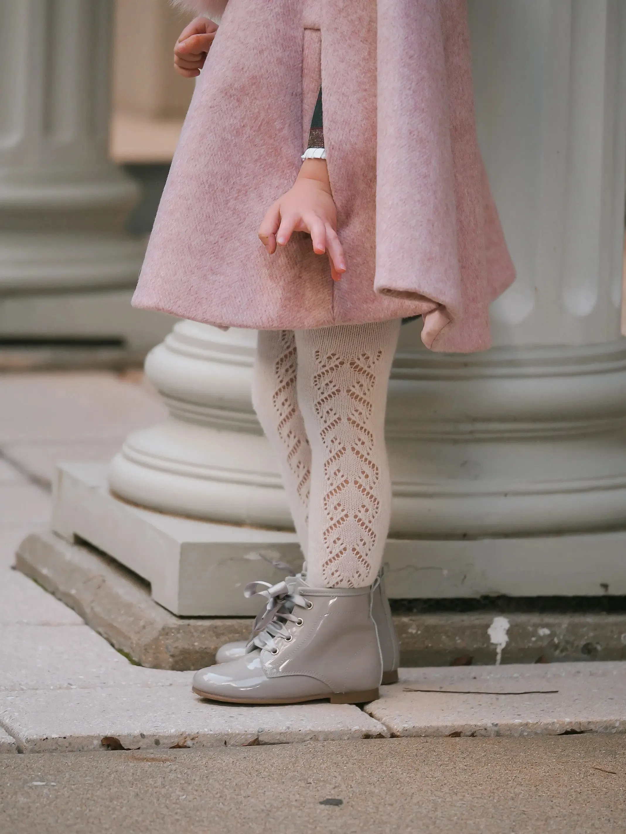Celina - Grey Patent Leather Boots