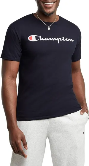 Champion Men's T-shirt, Cotton Midweight Men's Crewneck Tee,t-shirt for Men, Graphic Script