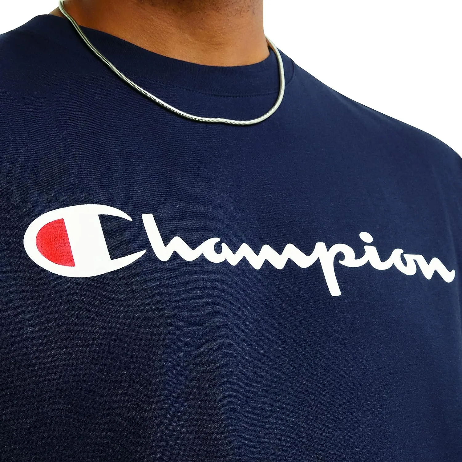 Champion Men's T-shirt, Cotton Midweight Men's Crewneck Tee,t-shirt for Men, Graphic Script