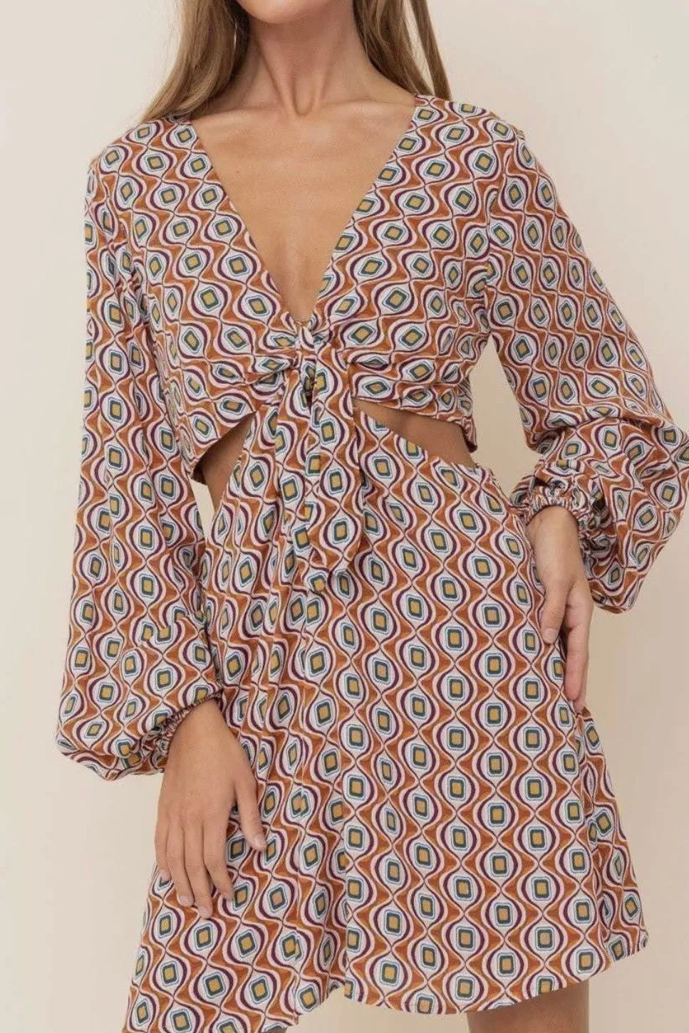 MADDIE GEO PRINT DRESS