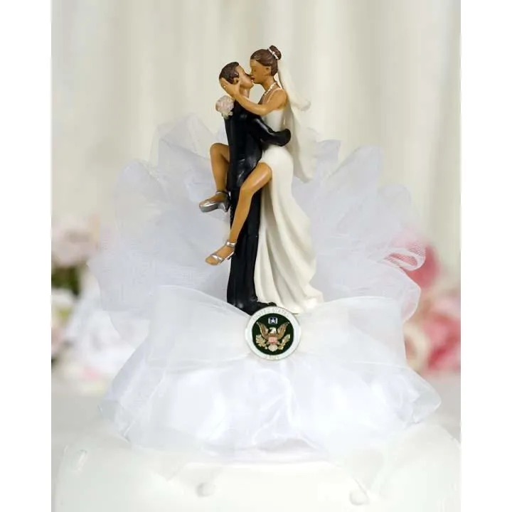 Military Sexy African American Cake Topper- Air Force - Navy - Army - Marines