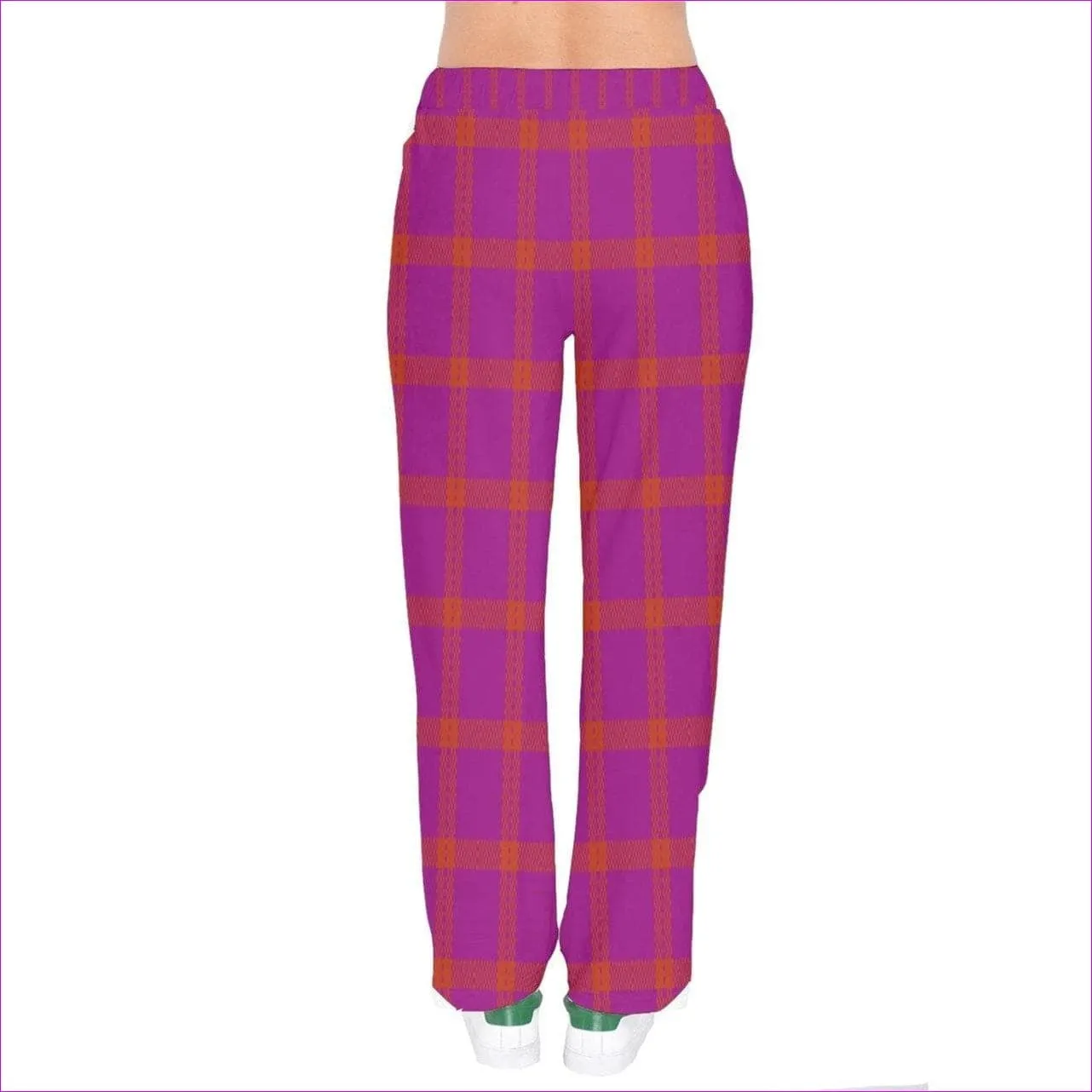 Perfusion Plaid Womens Velvet Drawstring Pants