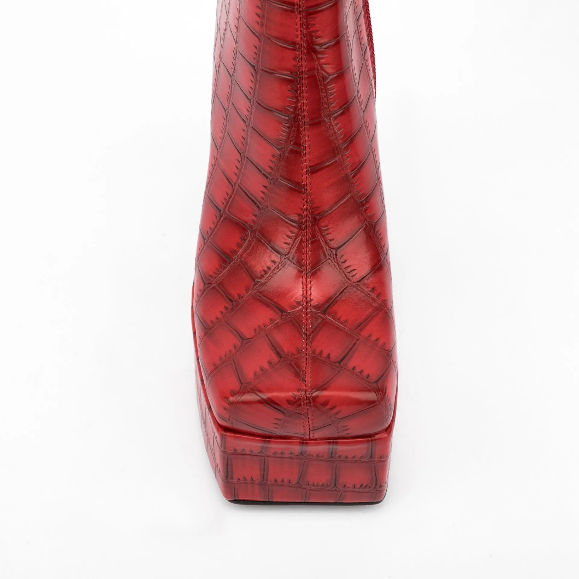 Pre Order:  Stone Pattern High Heel Boots