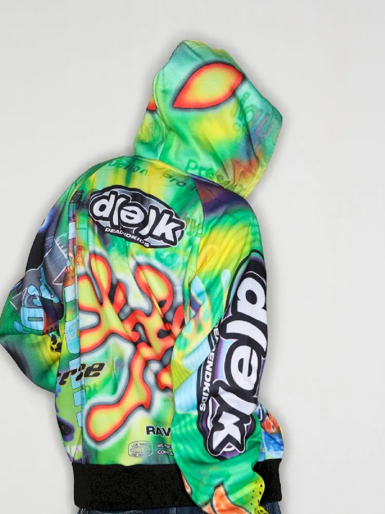 Retro Street Alien Loose Hooded Jacket【s0000010269】