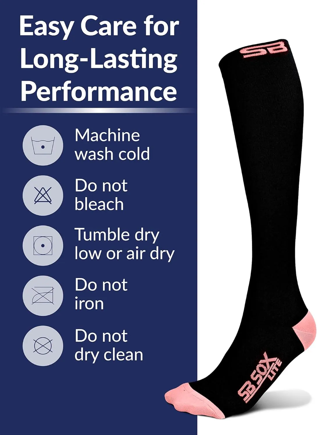 SB SOX Lite Compression Socks for Men & Women (15-20mmHg) ?C Best Compression Socks for Travel, Sports, and Daily Wear - XXL Sizes too!