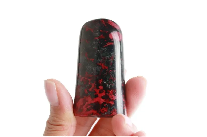 THE CUPID - Natural Peach Blossom Collectors Seal Stone