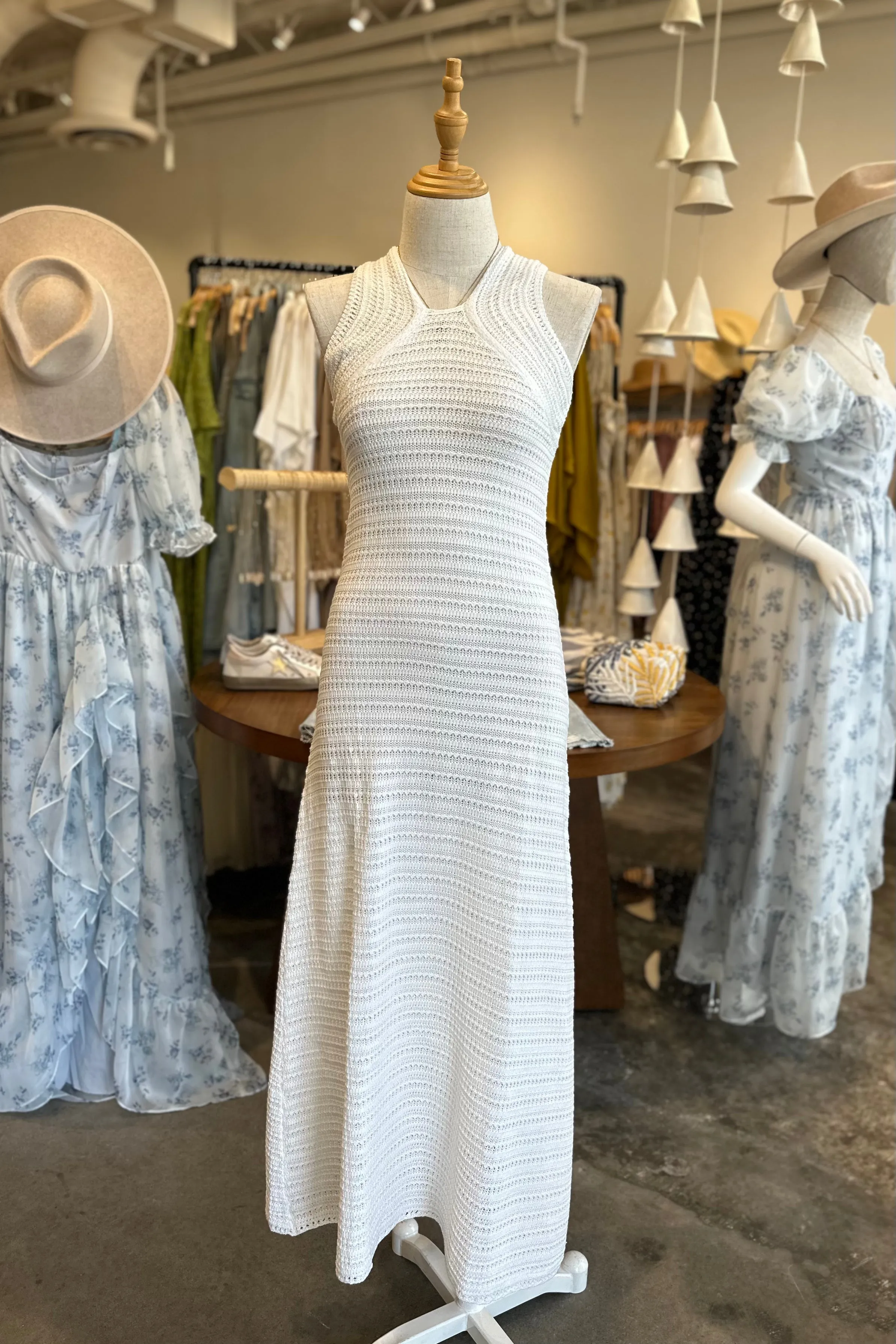 VEDA WHITE KNIT DRESS