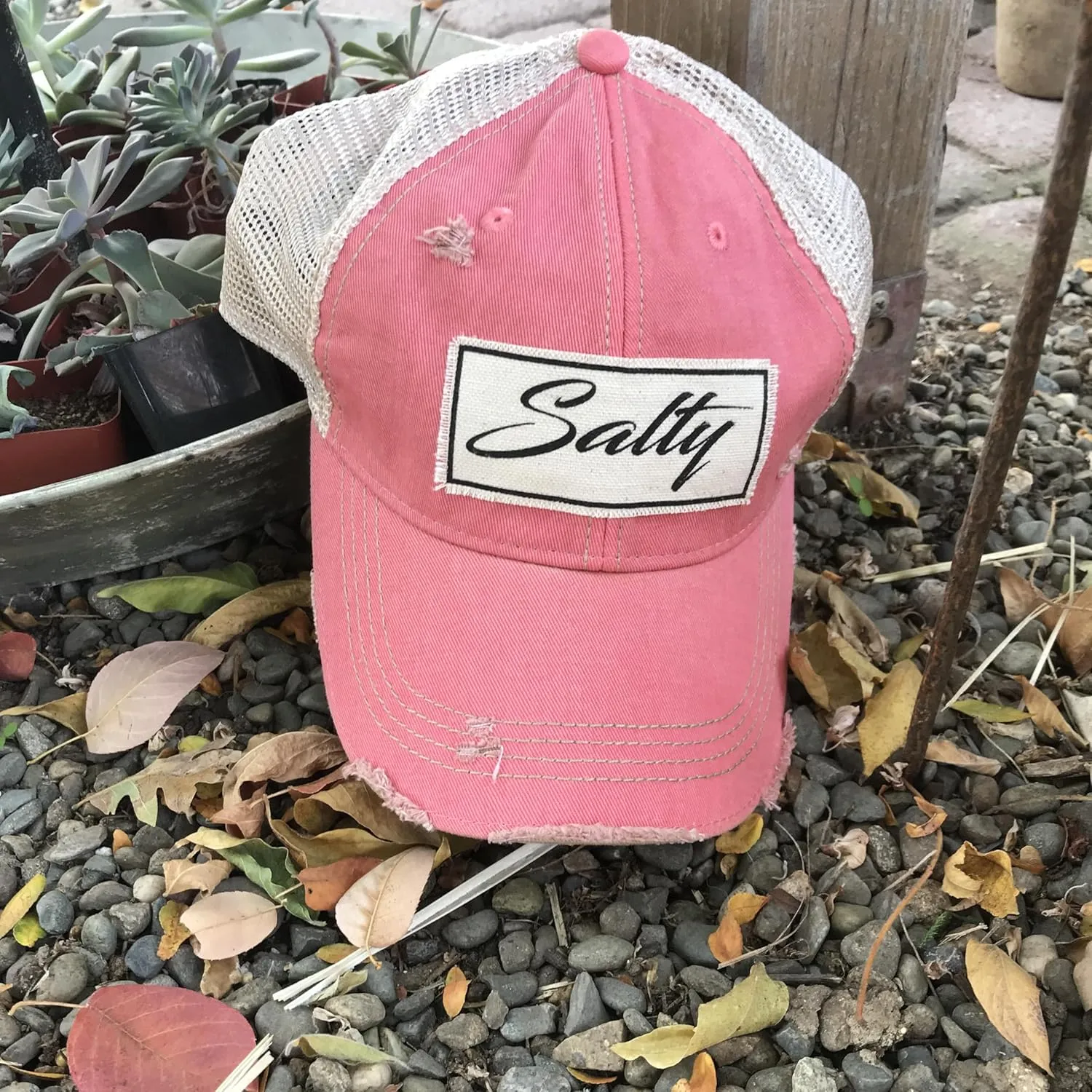 Vintage Life Funny Hats for Women and Girls, Distressed Trucker Baseball Cap with Sayings
