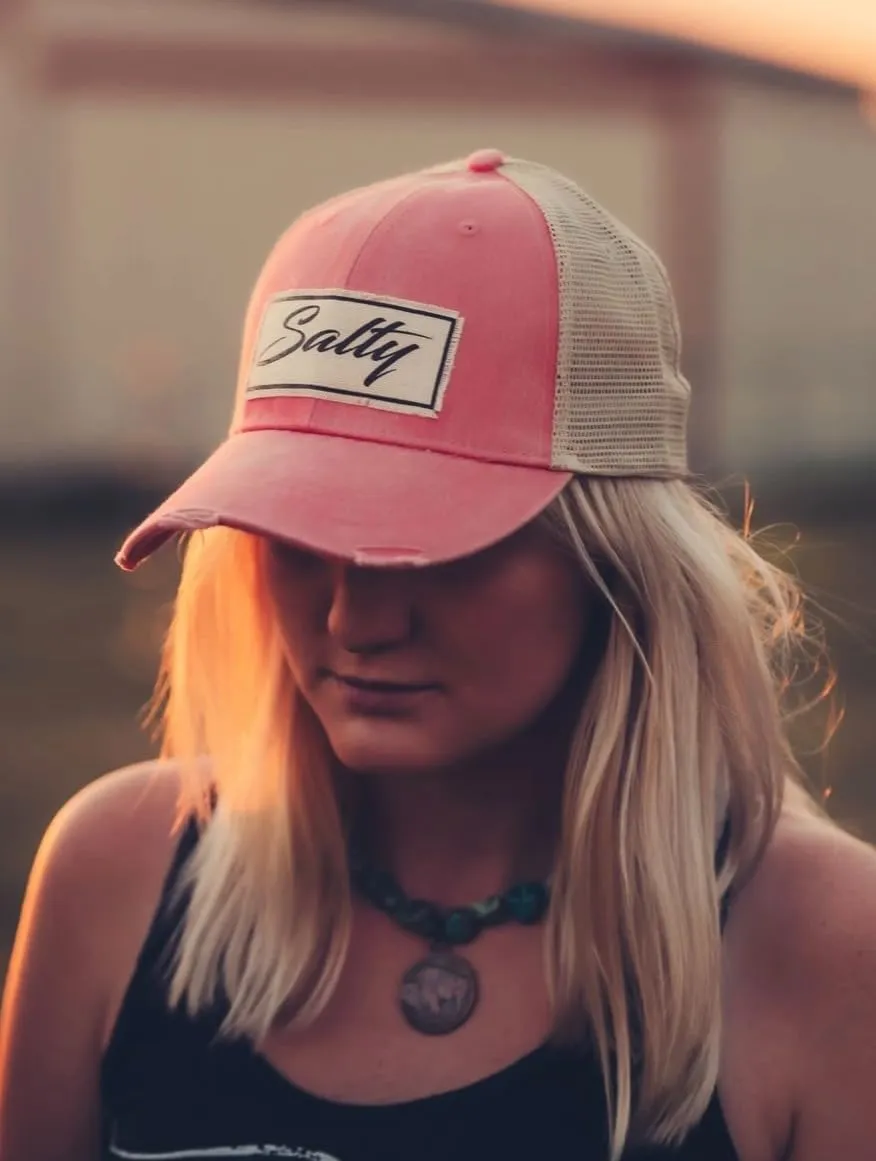 Vintage Life Funny Hats for Women and Girls, Distressed Trucker Baseball Cap with Sayings
